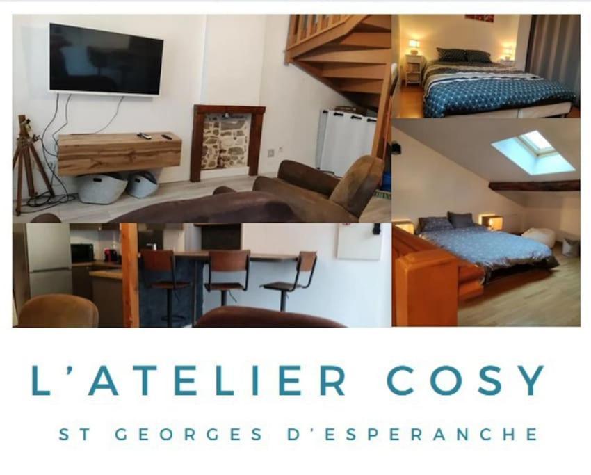 L'Atelier Cosy - Maison De Village Atypique Saint-Georges-d'Esperanche Екстериор снимка